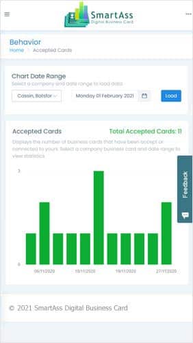 Smart Digital Business Card Screenshot