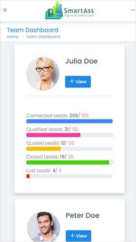 Smart Digital Business Card Screenshot